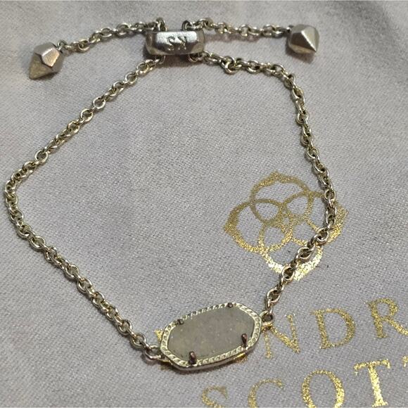 KENDRA SCOTT Elaina Drusy Slide Adjustable Gold Bracelet - Picture 2 of 6